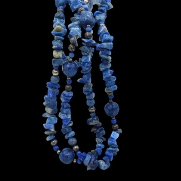 Carolyn Pollack Sterling & Lapis 38" Relios Blue - Picture 3 of 7